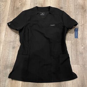 Jaanuu Helia Notched V-Neck Scrub Top